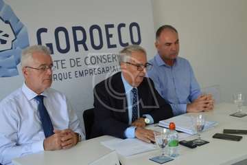 GoroEco arremetió contra los gobernantes del Ayuntamiento en una rueda de prensa  (Foto TA)